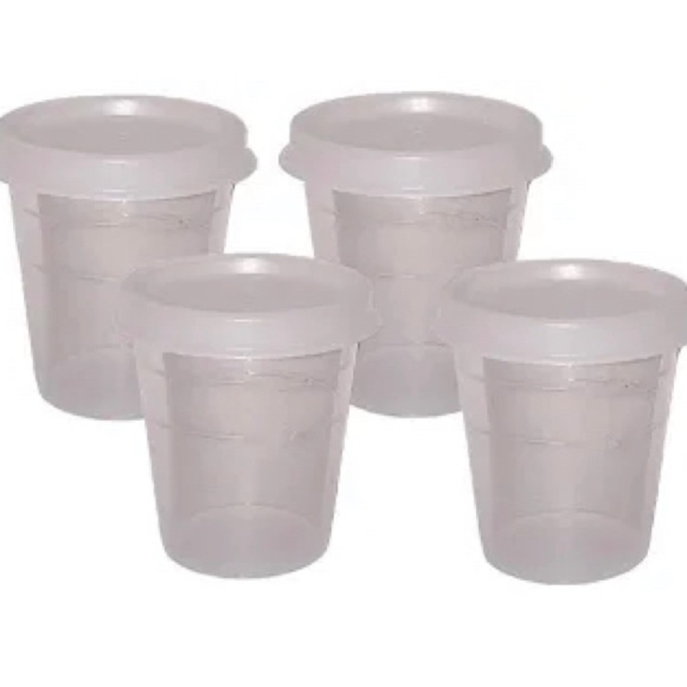 Set of Six New Tupperware Mini containers Classic Sheer - Picture 2 of 4